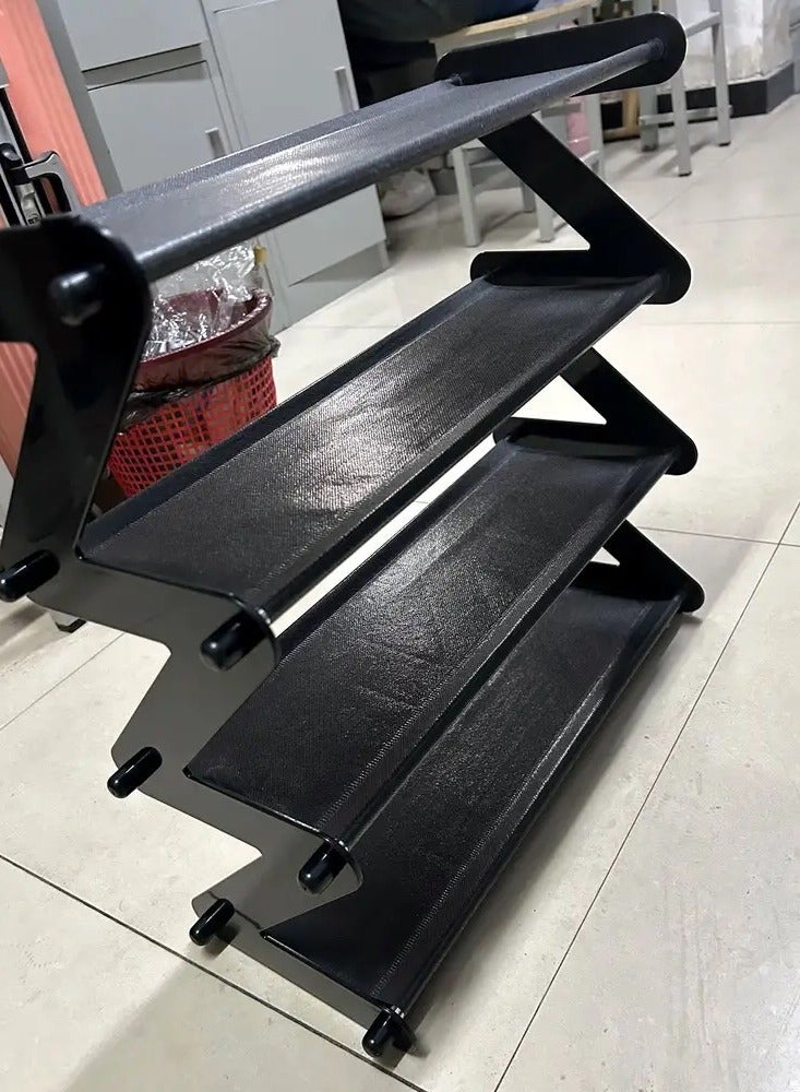 C&C Home 5-Tiers Unique Design Multifunction Shoe Rack Organizer Shoe Storage Shelves for Living Room Entryway Home Office Furniture 44.5x19x61 cm - Image 4