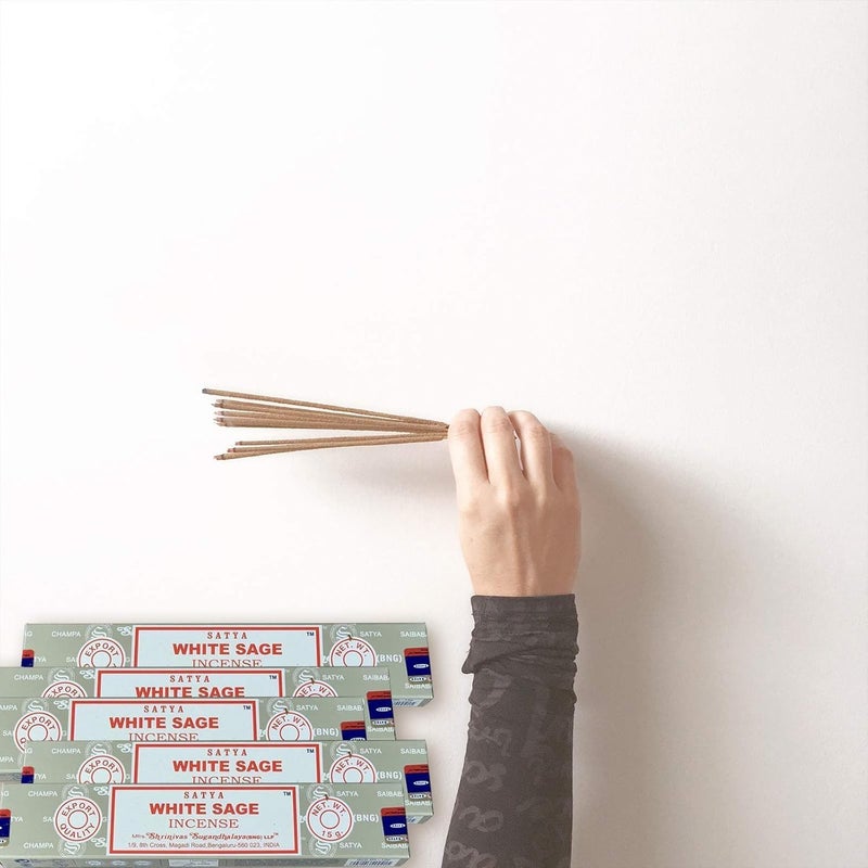Satya Nag Champa White Sage incense sticks-12packs x 15grams by - Image 5