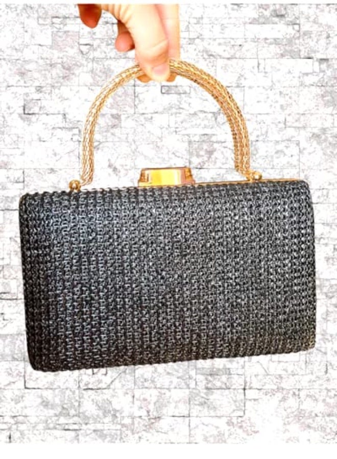 Elegant Women's Evening Clutch , Spacious Interior, Wear in Two Ways, Perfect for Parties & Special Occasions - Image 2