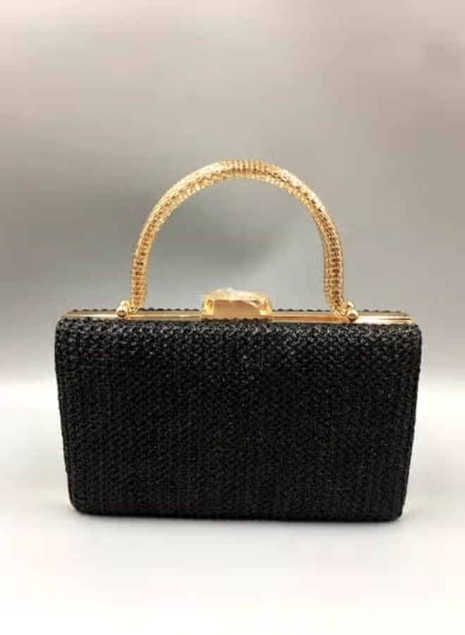 Elegant Women's Evening Clutch , Spacious Interior, Wear in Two Ways, Perfect for Parties & Special Occasions - Image 1