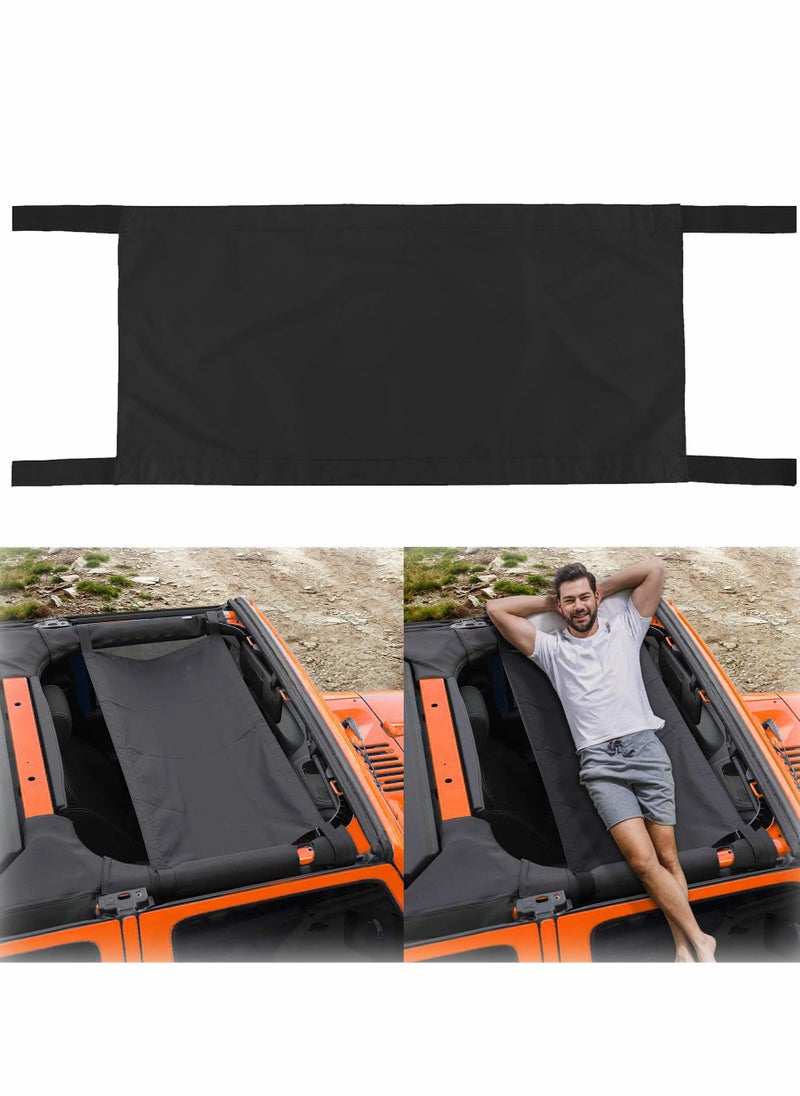 SYOSI Car Roof Hammock, Compatible with Jeep Gladiator JT & Jeep Wrangler YJ, TJ, JK, JKU, JL, JLU 1987-2020 4-Door and 2-Door  - Image 1