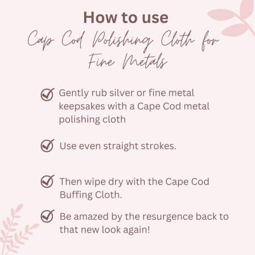 Cape Cod Metal Polishing Variety Bundle for Fine Metals | (6) 4X6 Polishing Cloths | (12) 12x12 Buffing Cloth | (1) Pair of Nitrile Gloves | (1) Horsehair Detail Brush | (1) Foil Pack of 2 - Image 4