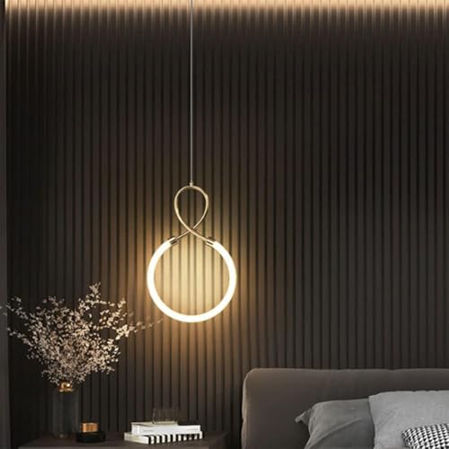 CITRA led Gold Pendant Light Bedside Hanging Corner Light - Warm White - Image 1
