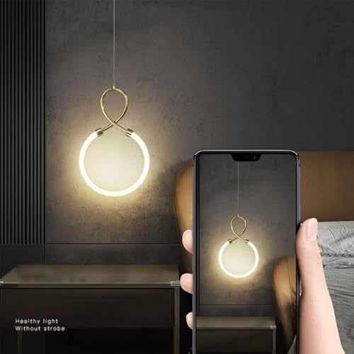 CITRA led Gold Pendant Light Bedside Hanging Corner Light - Warm White - Image 5