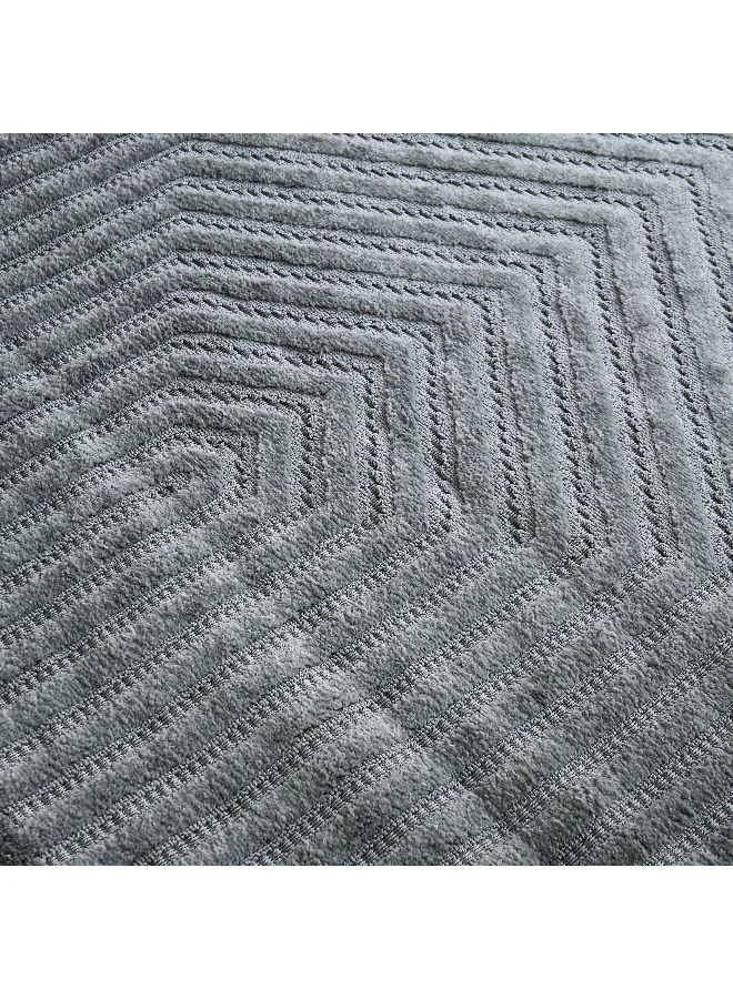 Home Box Ciara Ashen Anti Skid Polypropylene Rug - 80x150 cm