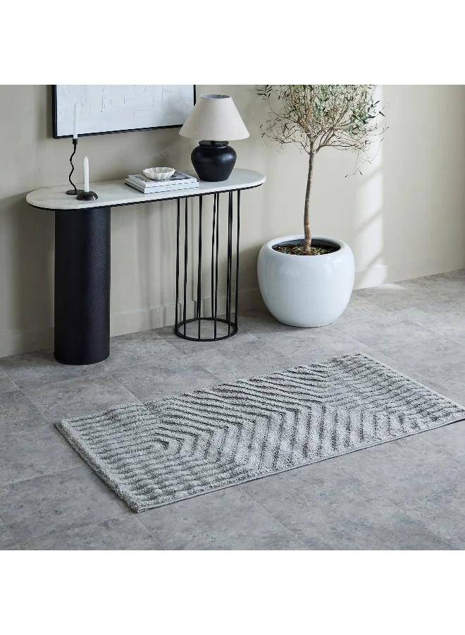 Home Box Ciara Ashen Anti Skid Polypropylene Rug - 80x150 cm
