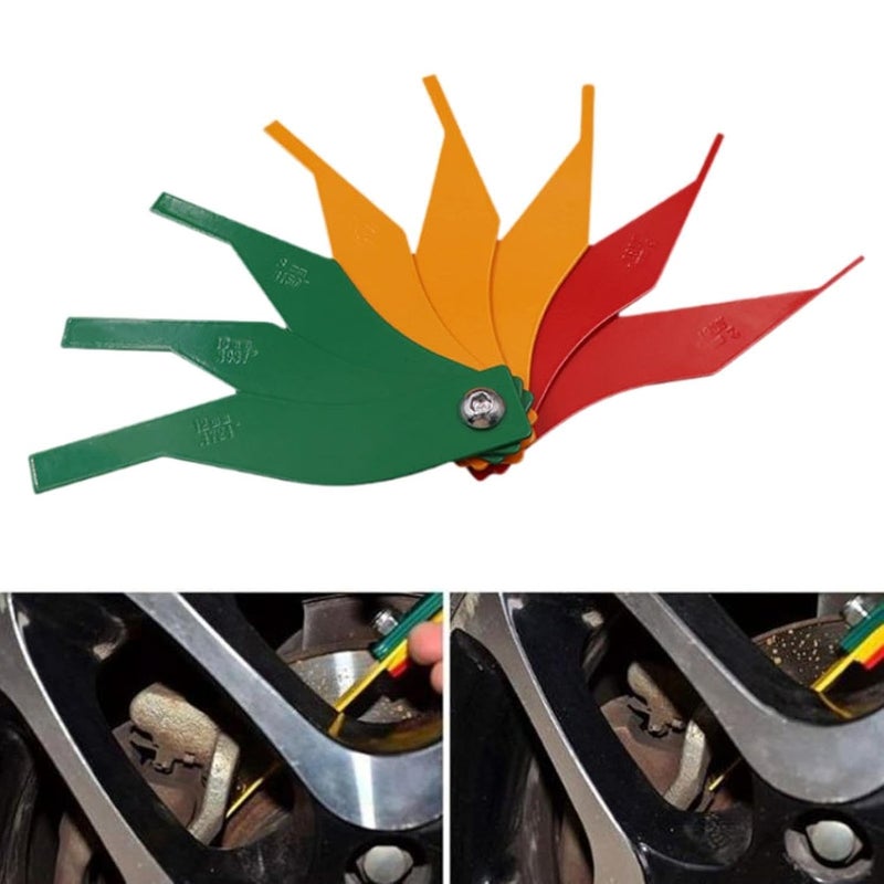 Metal Brake Pad Gauge Tool Set For Disc And Drum Professional Portable Lining Thickness Gauges - Image 4