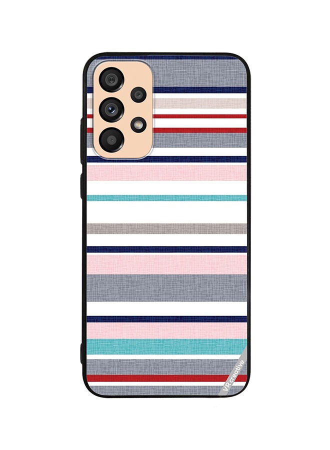 VR CREATIVE Protective Case Cover For Samsung Galaxy A53 5G Strips Design Multicolour - Image 1