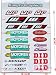 Kungfu Graphics Micro Sponsor Logo Racing Sticker Sheet Universal 72X 102 inch White MSS 19 - Image 2