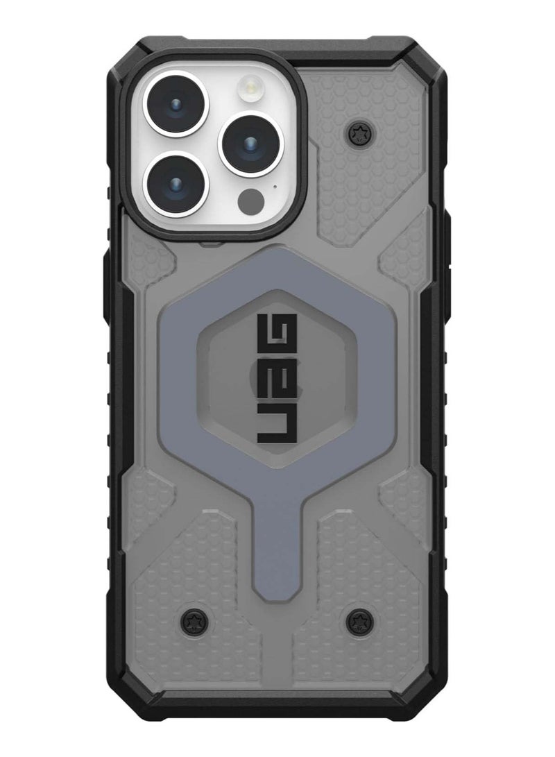 Gear غطاء حماية شفاف من Urban Armor Gear UAG Pathfinder لهاتف Apple iPhone 15 Pro Max بطول 18 قدم ومقاوم للسقوط ومتوافق مع MagSafe - رمادي - Image 1