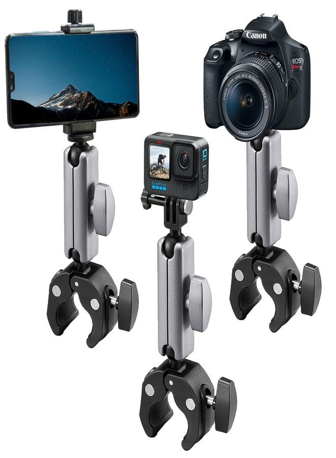Suptig Camera Mount Clamp Super Clamp Pole Mount for Phon, Gopro Hero 13 Hero 12 11 10 9 8 7 6 5, Insta 360, DJI osmo Canon DSLR etc. - Image 1