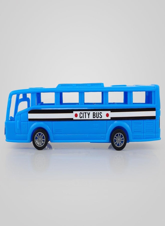 NHR Plastic Friction Powered Toy Bus for Kids, for, Plastic, for, for, Friction for 2 Years+, Car for (Blue) - Image 4