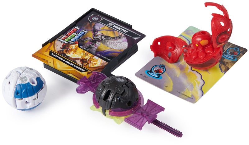 BAKUGAN Bakugan 2023 Battle Pack with 5 Balls (2 Special Attack Dragonoid & Ventri and Three Core Balls Bruiser, Octogan, Trox), for Children from 6 Years  - Image 2