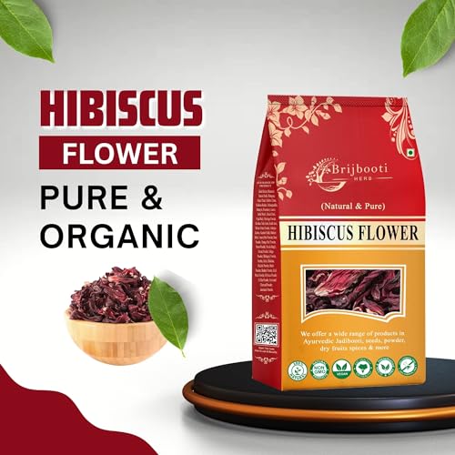 BrijBooti Hibiscus Flower - Herbal Tea- 200 Grams - Gudhal Phool - Hibiscus Dry Flower - Image 4
