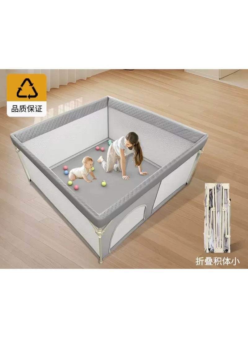Foldable Baby Playpen with 30 Ocean Balls and 1 Grab Handle, Indoor Activity Center for Infants Toddlers - Image 4