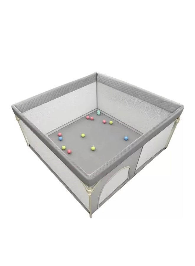 Foldable Baby Playpen with 30 Ocean Balls and 1 Grab Handle, Indoor Activity Center for Infants Toddlers - Image 2
