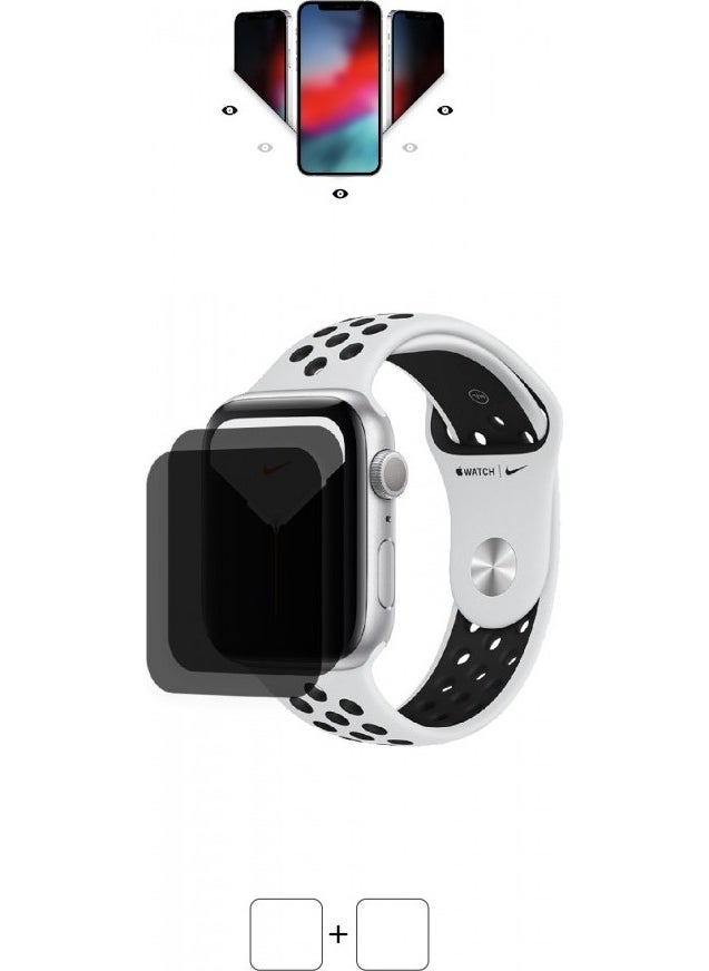 Wrapsol - Apple Watch 40mm Nike Series 5 Smartwatch Matte Ghost Screen Protector - Image 1