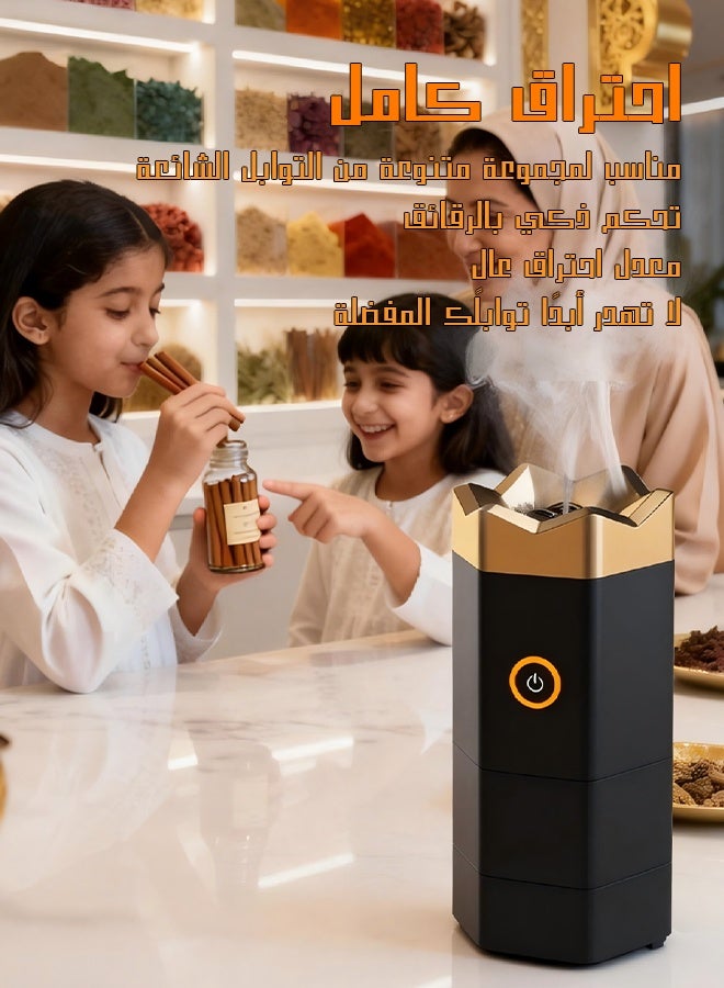 يهييو حاملات بخور، مبخرة قابلة لإعادة الشحن، مبخرة كهربائية، مبخرة كهربائية، مبخرة عطرية للسيارة برائحة منعشة، حاملات بخور محمولة - Image 3