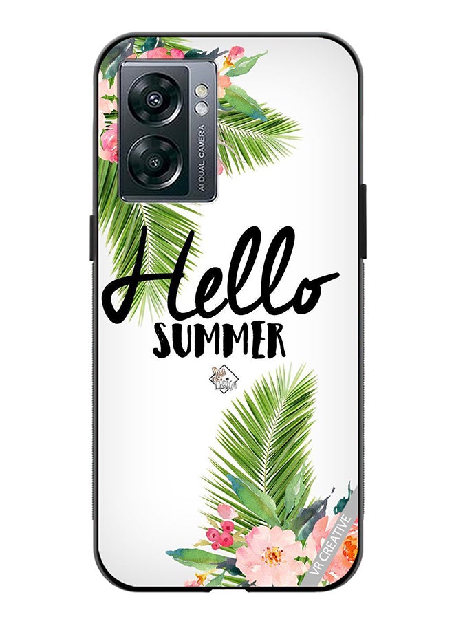 VR CREATIVE Protective Case Cover For Oppo A57 5G Hello Summer Design Multicolour - Image 1