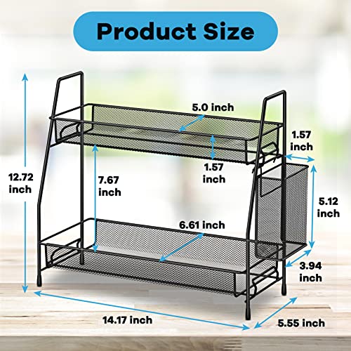 SPISPI Bathroom Organizer Countertop, Spice Rack Organizer for Cabinet,Bathroom Counter Organizer, Kitchen Countertop Organizer - Image 2