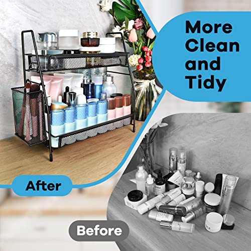 SPISPI Bathroom Organizer Countertop, Spice Rack Organizer for Cabinet,Bathroom Counter Organizer, Kitchen Countertop Organizer - Image 5