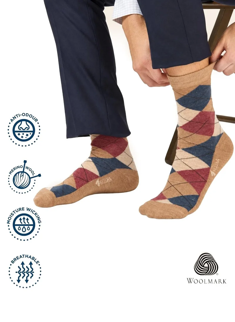 كوشا Men's Merino Wool Formal Socks