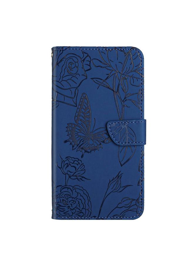 S-TOP Case For Motorola Moto G 5G 2025 HT03 Skin Feel Butterfly Embossed Flip Leather Phone Case - Image 2