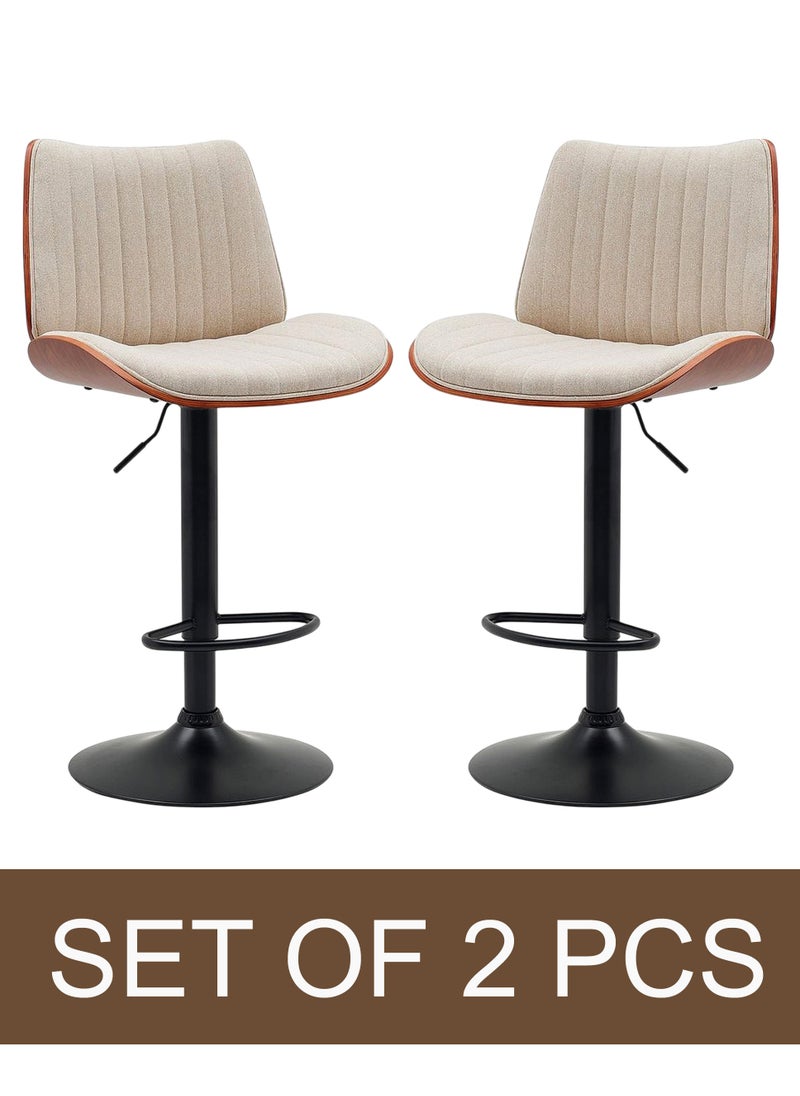 Generic - Set Of 2 Pieces Modern Counter Height Barstools - Image 1