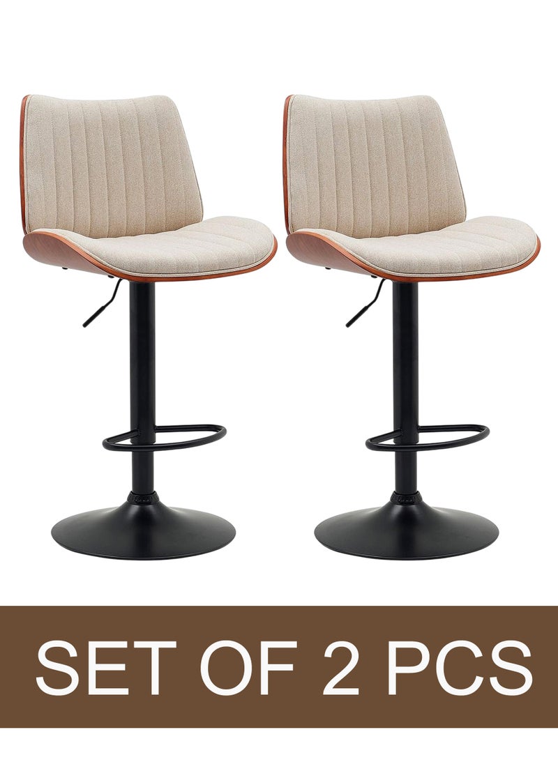 Generic - Set Of 2 Pieces Modern Counter Height Barstools - Image 1