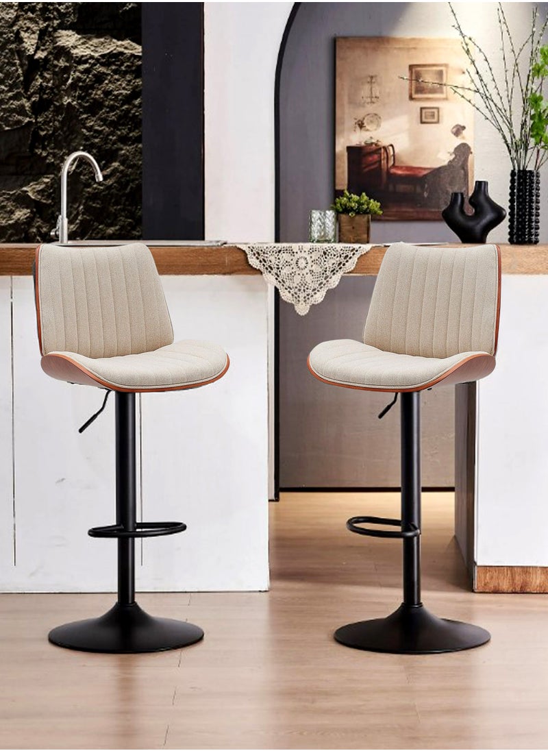 Generic - Set Of 2 Pieces Modern Counter Height Barstools - Image 1