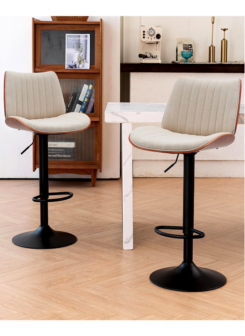 Generic - Set Of 2 Pieces Modern Counter Height Barstools - Image 1