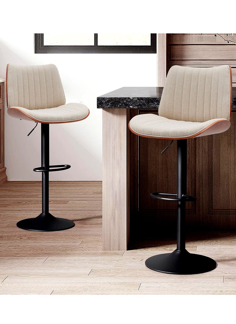 Generic - Set Of 2 Pieces Modern Counter Height Barstools - Image 1
