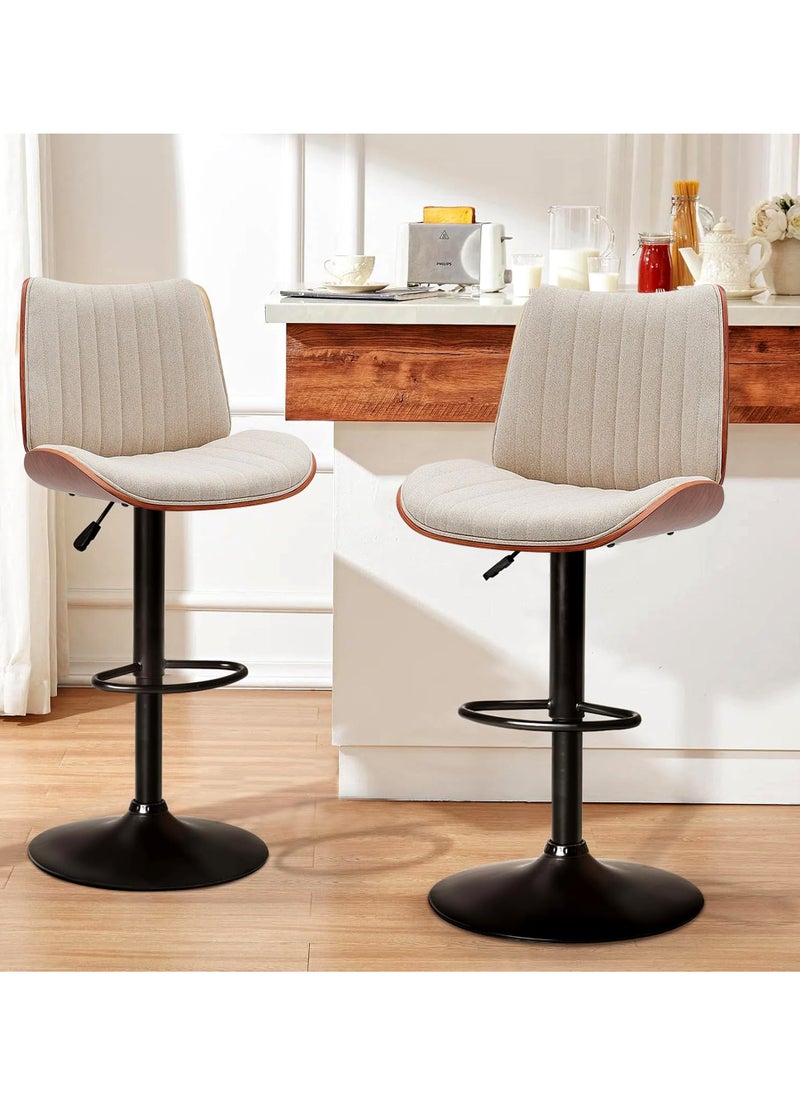 Generic - Set Of 2 Pieces Modern Counter Height Barstools - Image 1