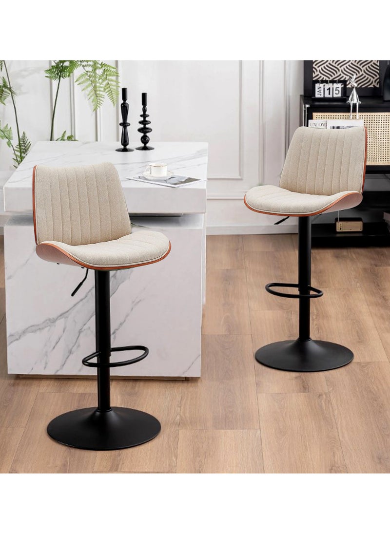 Generic - Set Of 2 Pieces Modern Counter Height Barstools - Image 1