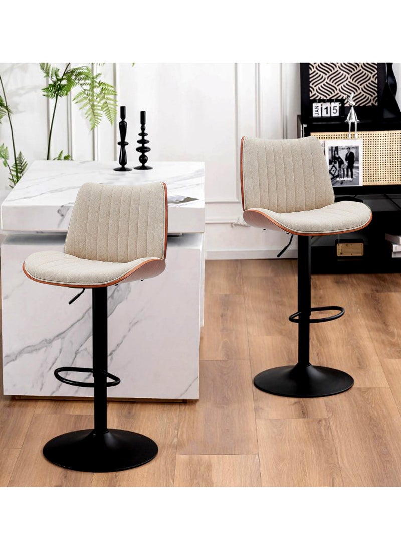 Generic - Set Of 2 Pieces Modern Counter Height Barstools - Image 1