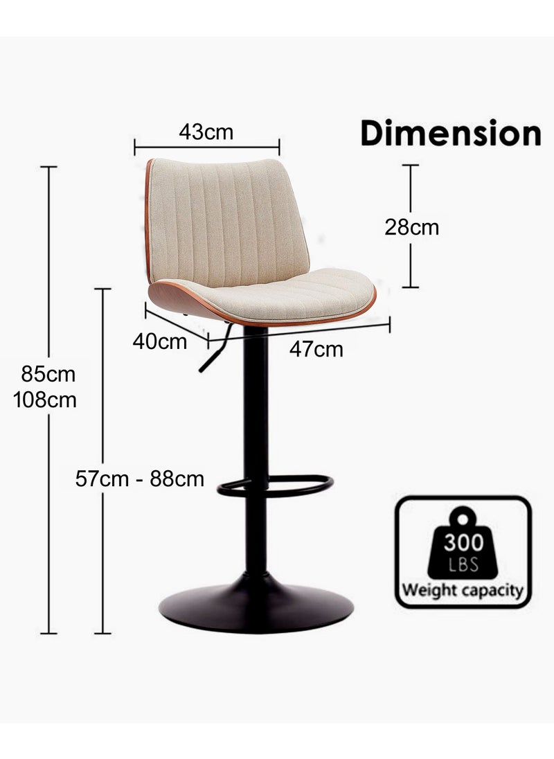 Generic - Set Of 2 Pieces Modern Counter Height Barstools - Image 1