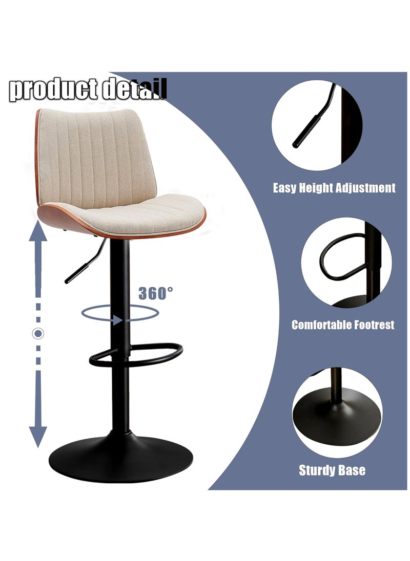 Generic - Set Of 2 Pieces Modern Counter Height Barstools - Image 1
