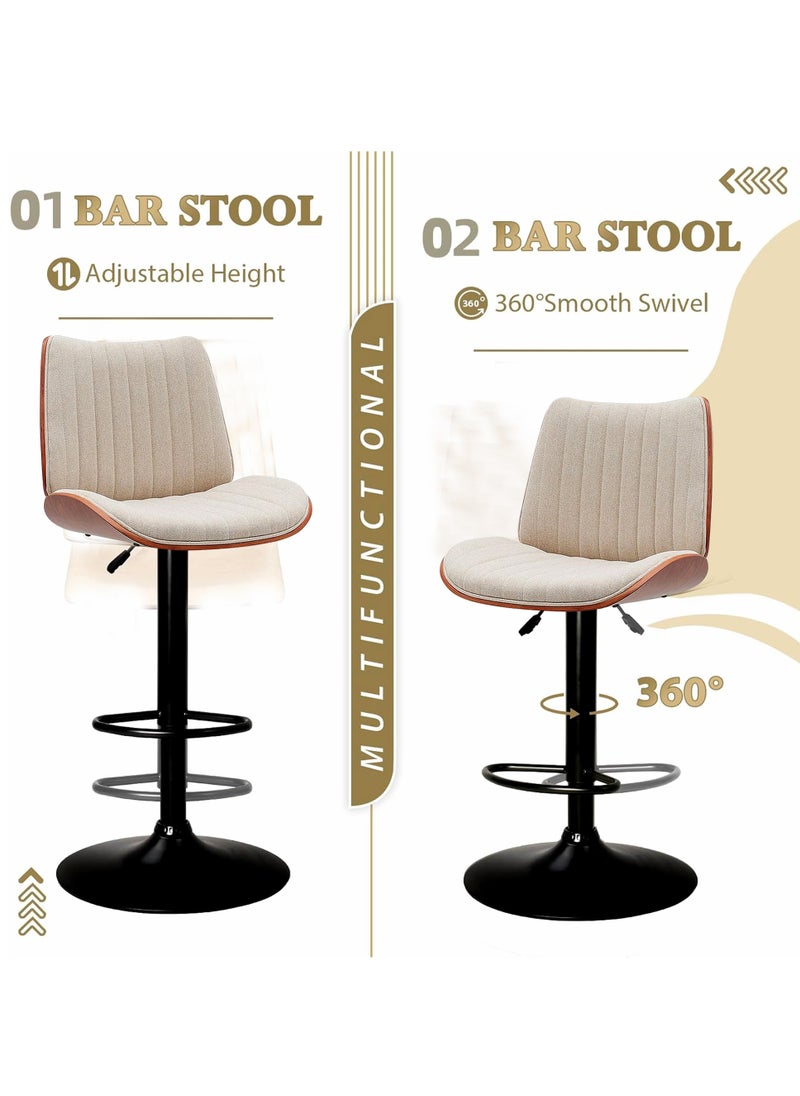 Generic - Set Of 2 Pieces Modern Counter Height Barstools - Image 1