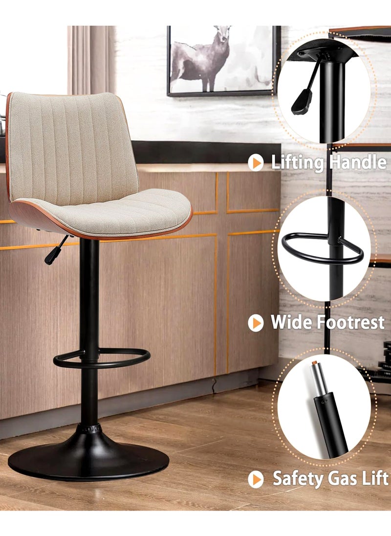 Generic - Set Of 2 Pieces Modern Counter Height Barstools - Image 1