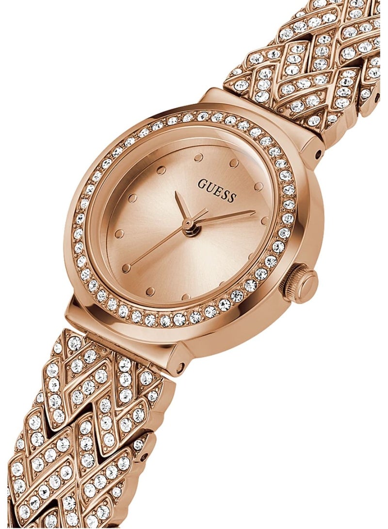 GUESS Treasure Women Rose Gold Tone Case Rose Gold Tone Stainless Steel Watch GW0476L3 - Image 4