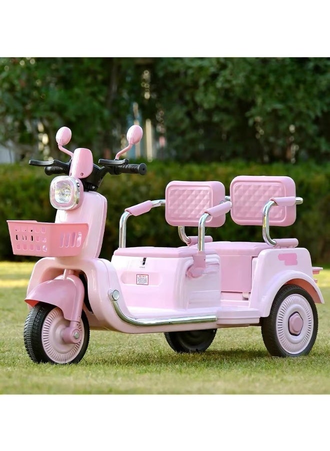 ريكسا دراجة نارية كهربائية للأطفال بمقعدين تعمل بالبطارية - دراجة كهربائية ممتعة وآمنة للأطفال - Image 1