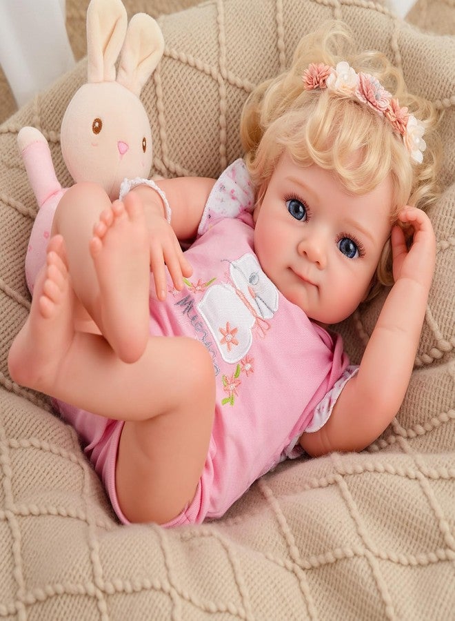 BABESIDE 4-in-1 Interactive Reborn Baby Dolls Girls - 17 Inch Lifelike Realistic Baby Doll with Heartbeat, Breathing, Coos & Cry Sounds Soft Body Vinyl Baby Doll with Bunny Outfit for Kids Age 3+ - Image 1