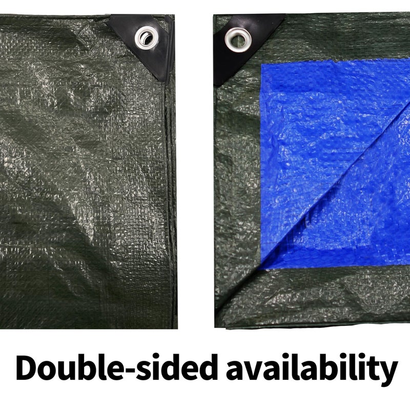 Tarpal 6X8 Feet Green Tarp Waterproof (2 Pack) Small Tarps Multipurpose Protective Cover All Purpose Poly Tarps Cover For Firewood Outdoor Furniture Etc - Image 4