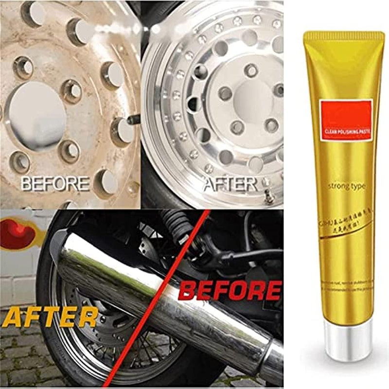 Instashine Metal Cream,Ultimate Metal Polish Cream,Instashine Metal Polish Cream,Fixini All Metal Polish Cream,Widely applicable to copper,chrome,sterling silver,aluminium, stainless steel,etc (10pcs) - Image 3