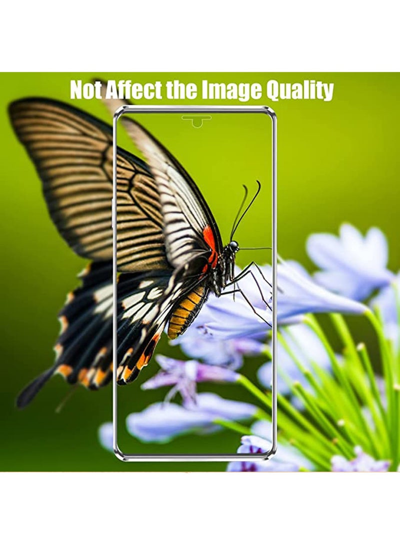 Phone Case Compatible with Galaxy S22 Ultra Magnetic Thin Metal Frame Double Sided Clear Tempered Glass Shockproof Camera Whole Body Protection Silver - Image 4