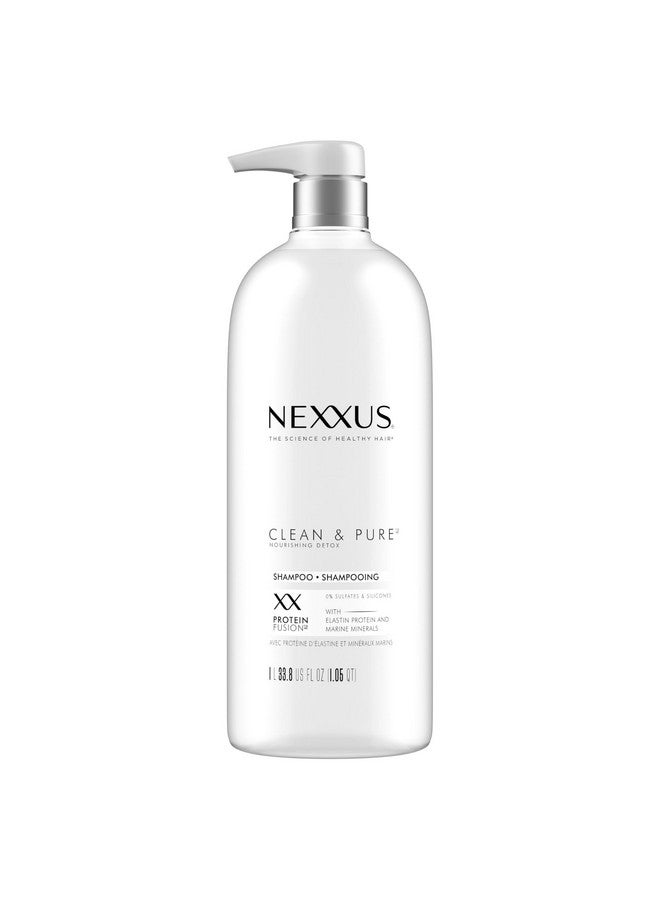 Nexxus Clean and Pure Clarifying Shampoo, With ProteinFusion, Nourished Hair Care Silicone, Dye And Paraben Free 33.8 oz - Image 1