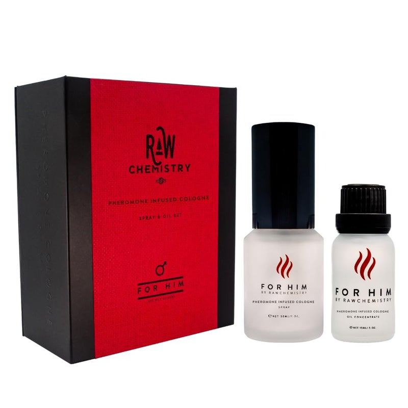 RawChemistry مجموعة RawChemistry للرجال - مجموعة هدايا عطر مشبع بالفيرومونات - تركيبة قوية إضافية - Image 3