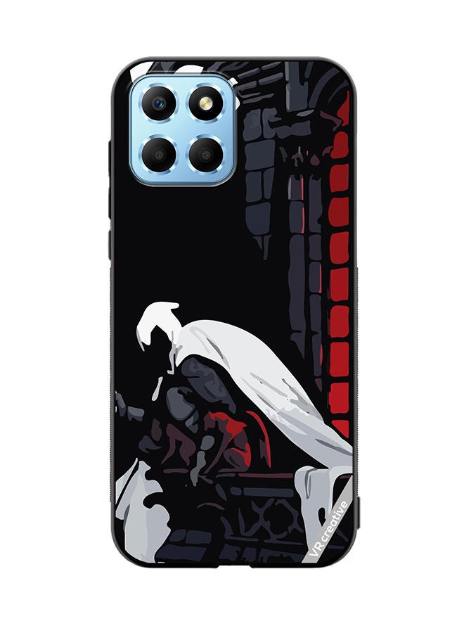 VR CREATIVE Protective Case Cover For Honor X8 5G Moon Knight Design Multicolour - Image 1