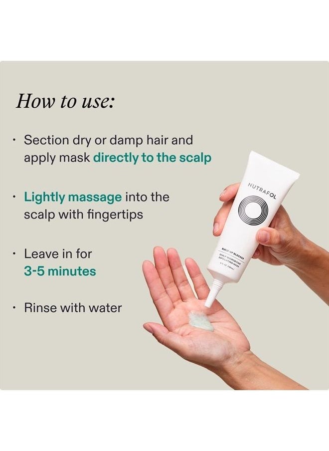 NUTRAFOL - Exfoliating Scalp Mask, Eliminates Product Build-up and Oil for Healthier Hair and Scalp, Physician-formulated for Thinning Hair, Color and Extension Safe - 4 Fl Oz Bottle - Image 1