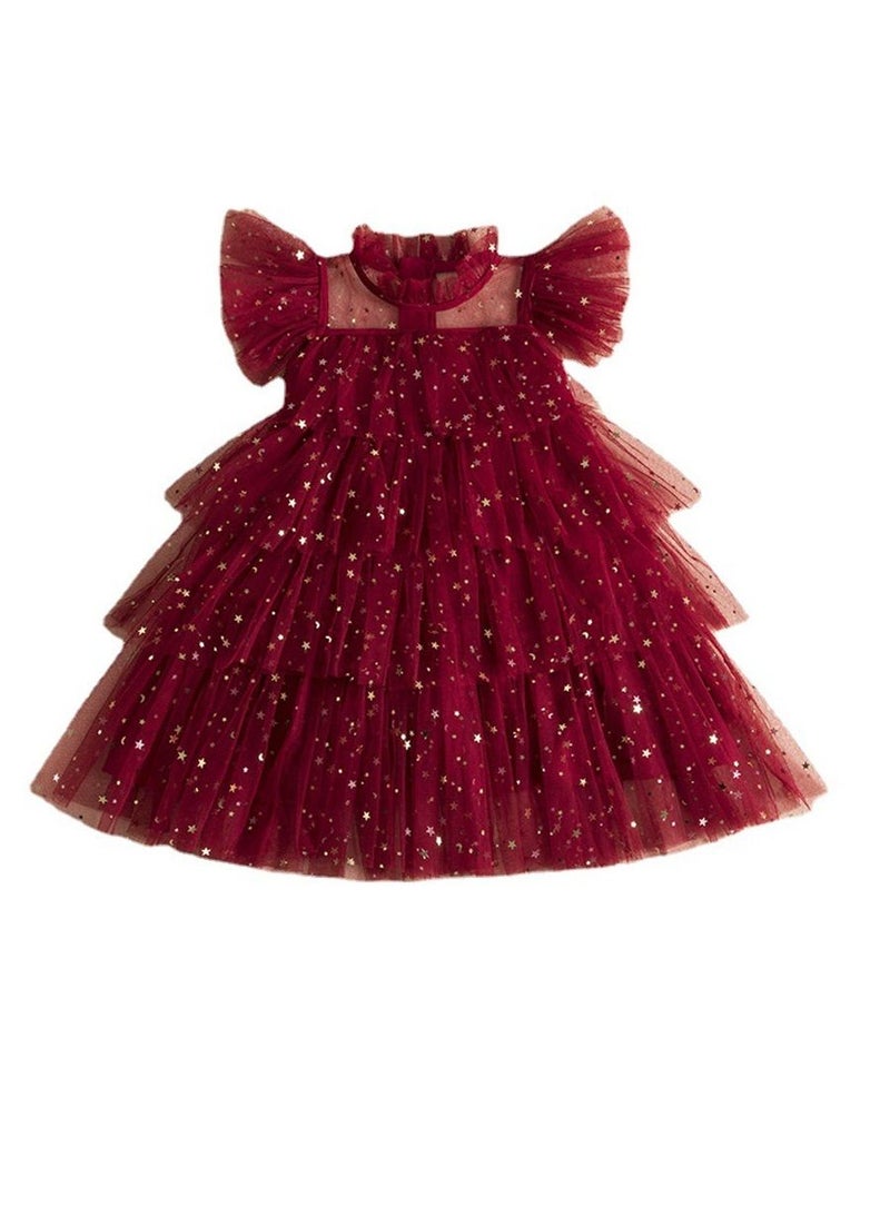 فستان بناتي أنيق للحفلات من الدانتيل - فساتين الأميرة للأطفال - Image 1